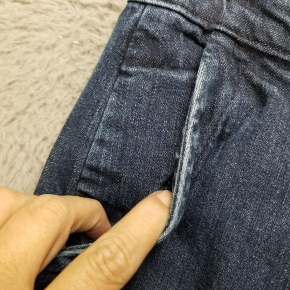 J. Crew Jeans Womens 28 Rayner Dark Wash Stretch High Rise Wide Leg Cropped - Picture 3 of 14